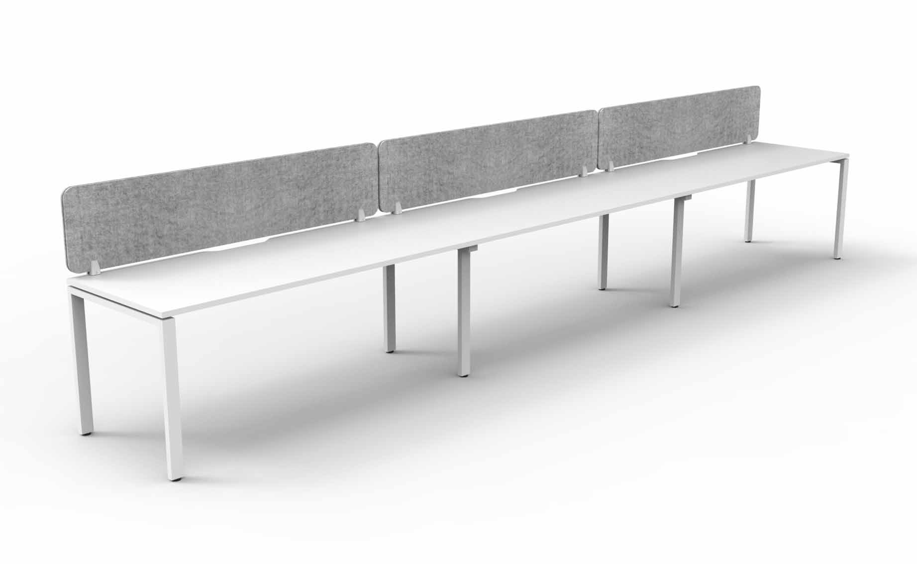 Profile 3 Person Single Sided Workstation - with Eco Screen